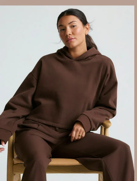 LuxeFleece Happiness Cropped Hoodie