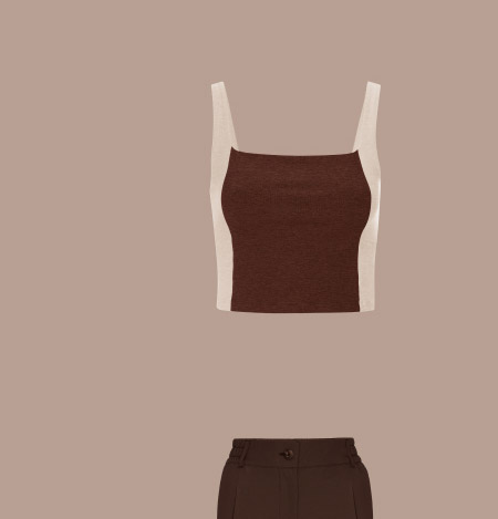 Spacedye Vitality Colorblock Cropped Tank