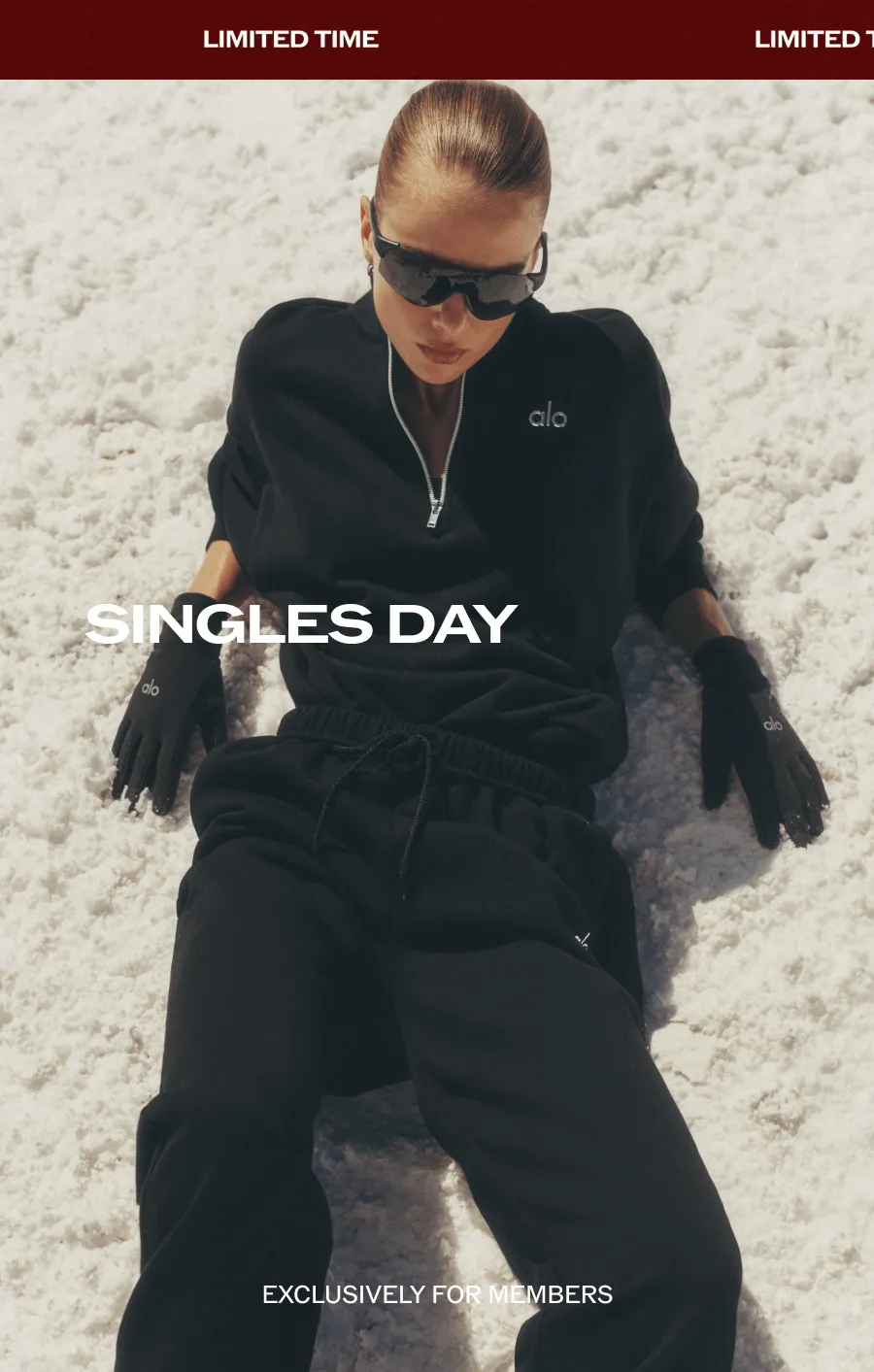 LIMITED TIME. SINGLES DAY. 30% OFF SITEWIDE. EXCLUSIVELY FOR MEMBERS