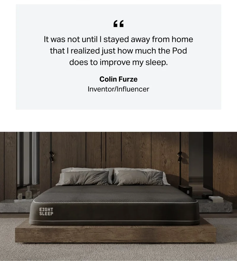 It was not until I stayed away from home that I realized just how much the Pod does to improve my sleep.