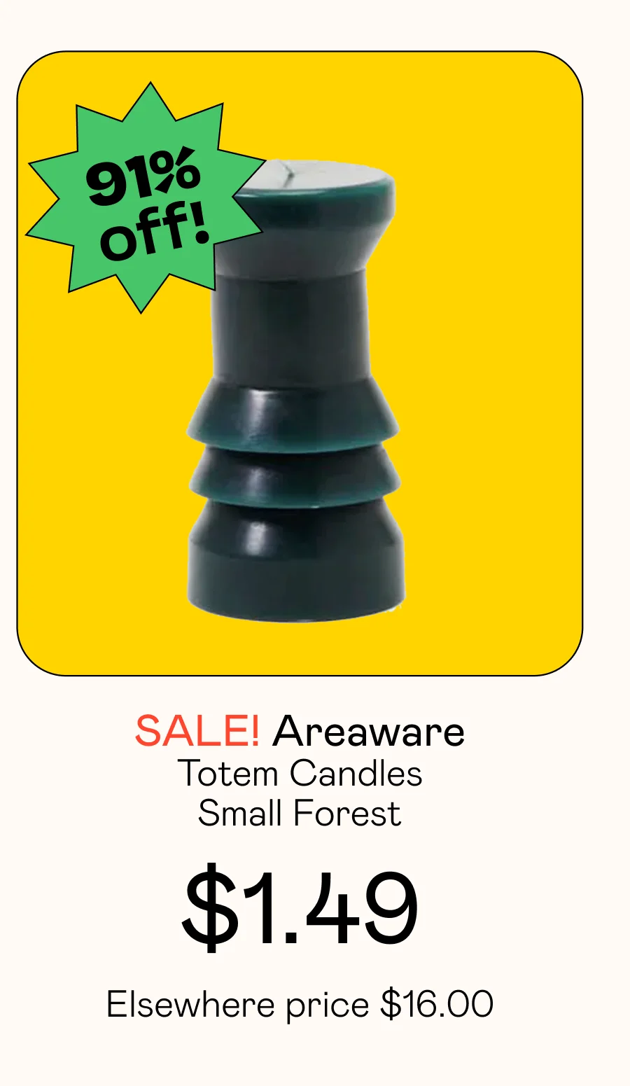 Totem Candles Small Forest