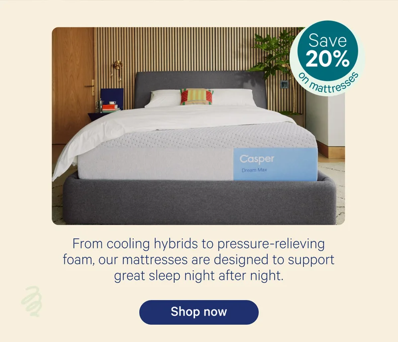 Save 20% on mattresses