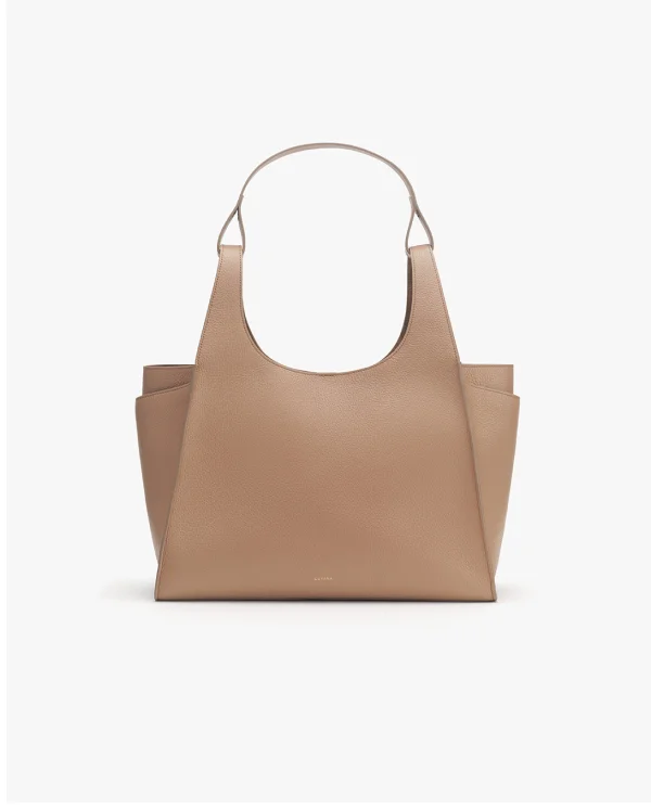 Double Loop Satchel Cappuccino