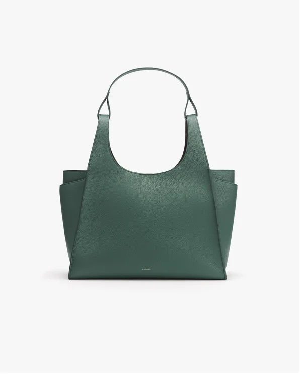 Double Loop Satchel Bottle Green