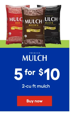 Mulch 5 for $10 2-cu ft mulch