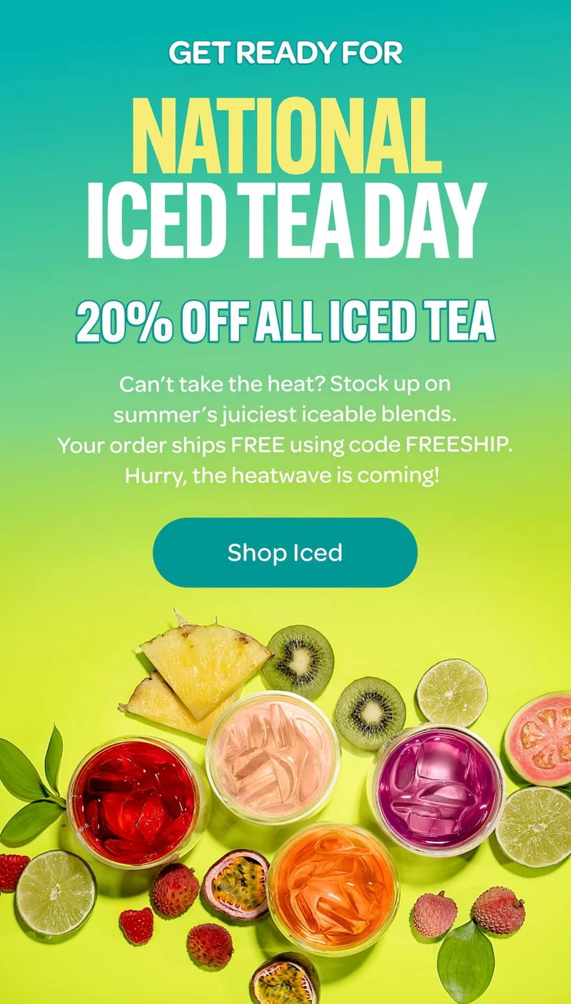 ice tea sale 20%