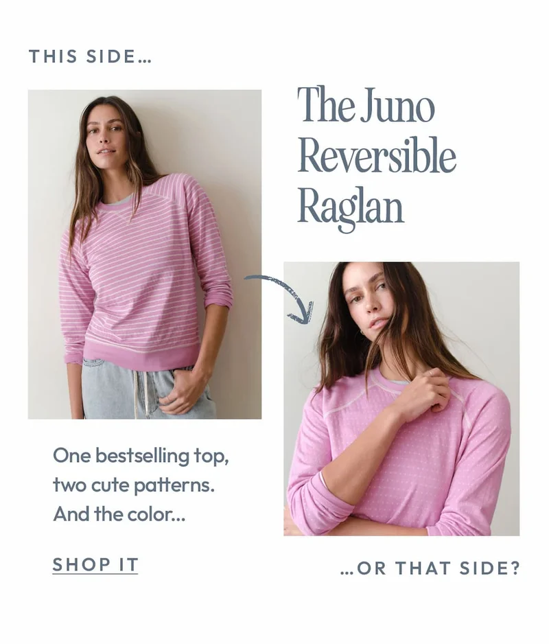 The Juno Reversible Raglan
