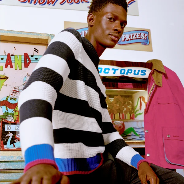 Barbour X Paul Smith Southwold Knitted Jumper - Men's