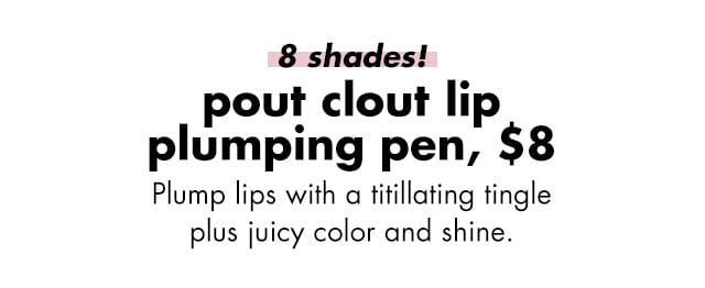Plump lips with a tingle plus juicy color and shine