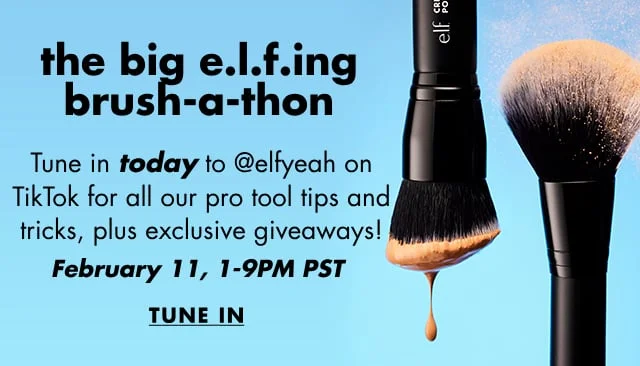the big e.l.f.ing brush-a-thon