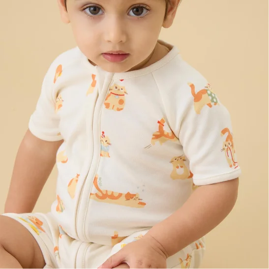 Cat Nap Summer Romper