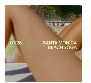 RSVP to Santa Monica Beach Yoga