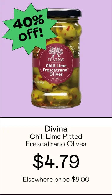 Chili Lime Pitted Frescatrano Olives