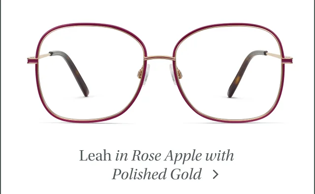 Leah in Rose Apple with Polished Gold
