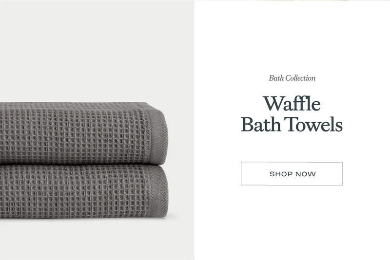 Shop Now: Waffle Bath Towels