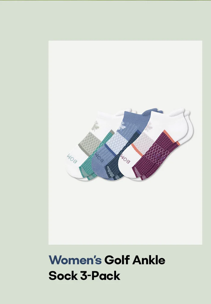 Women's Golf Ankle Sock 3-Pack