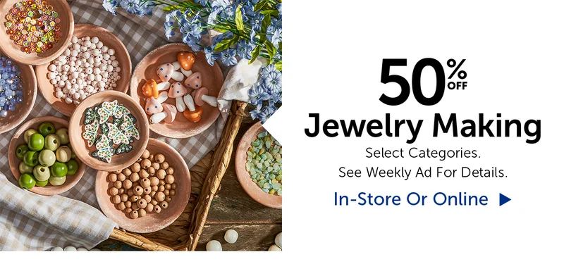 50% Off Jewelry Making - Select Categories