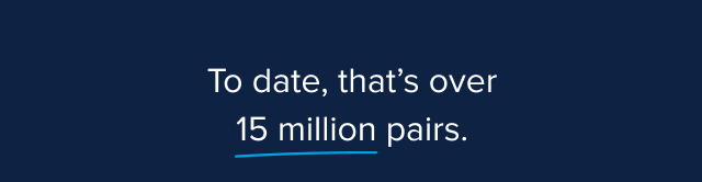 over 15 million pairs
