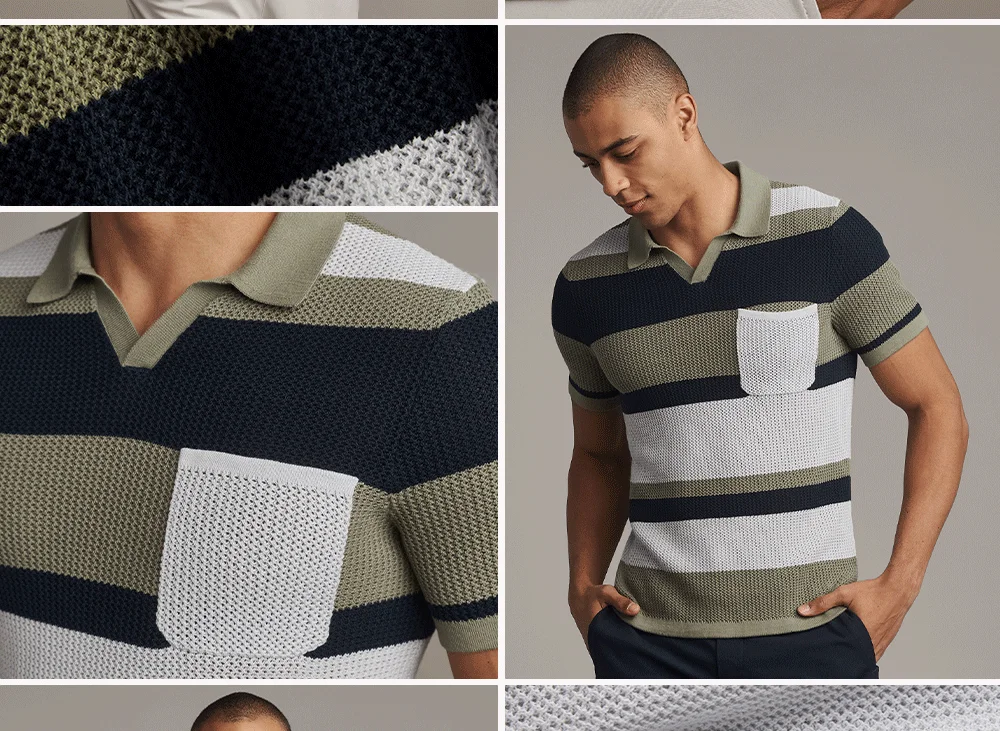 Green Sage/True Navy/Sleet Gray Stripe