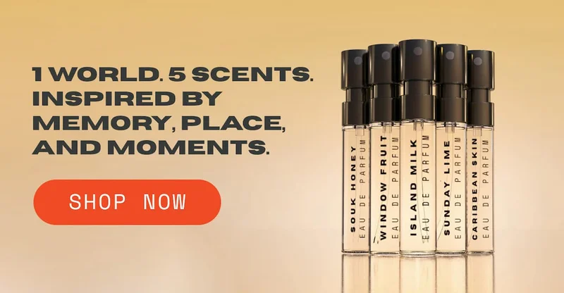 1 World, 5 Scents. Inspired by memory, place, and moments.