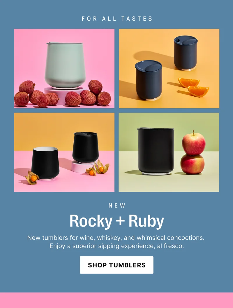 New Rocky + Ruby: Shop Tumblers