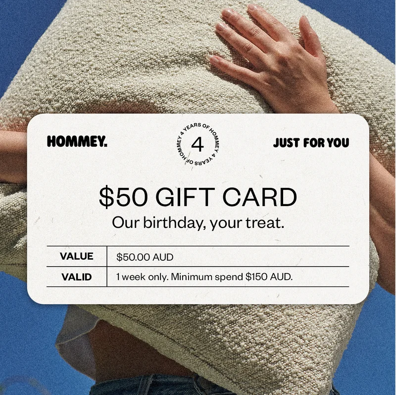 $50 Gift Card. Our birthday, your treat.