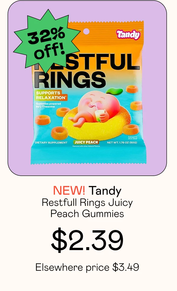 Restfull Rings Juicy Peach Gummies