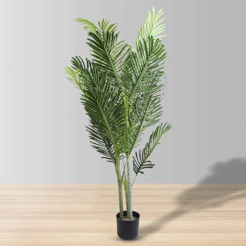 Image of OKO FAUX POTTED PALM TREE PLANT 5'