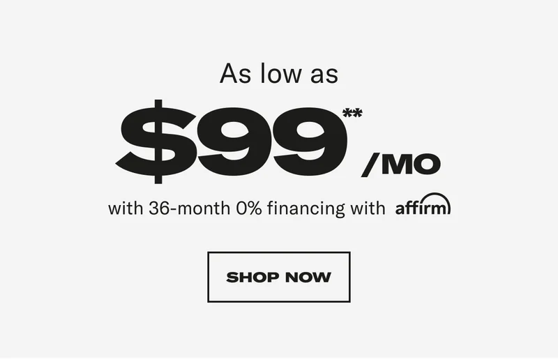 As low as $99/mo** Shop Now