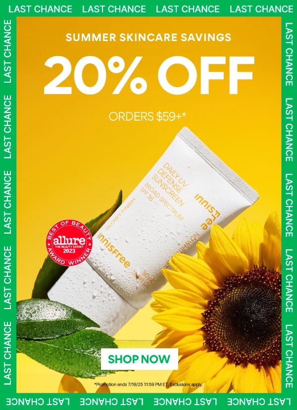 20% OFF ON ORDERS $59+
