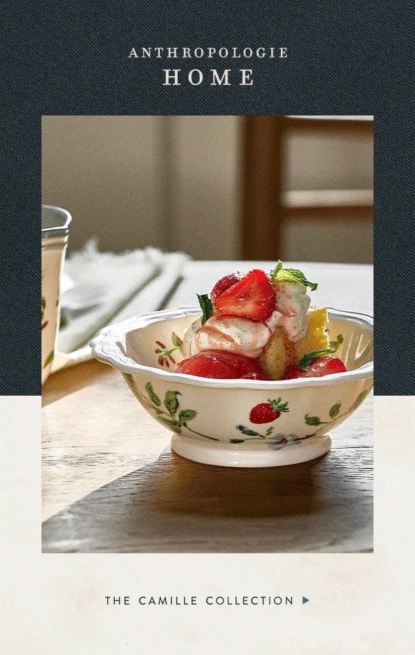 anthropologie home, the camille collection