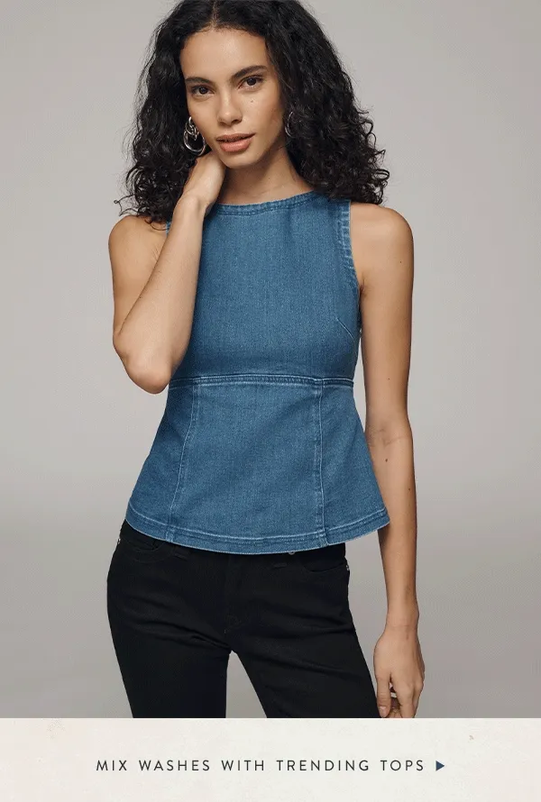 mix washes with trending tops