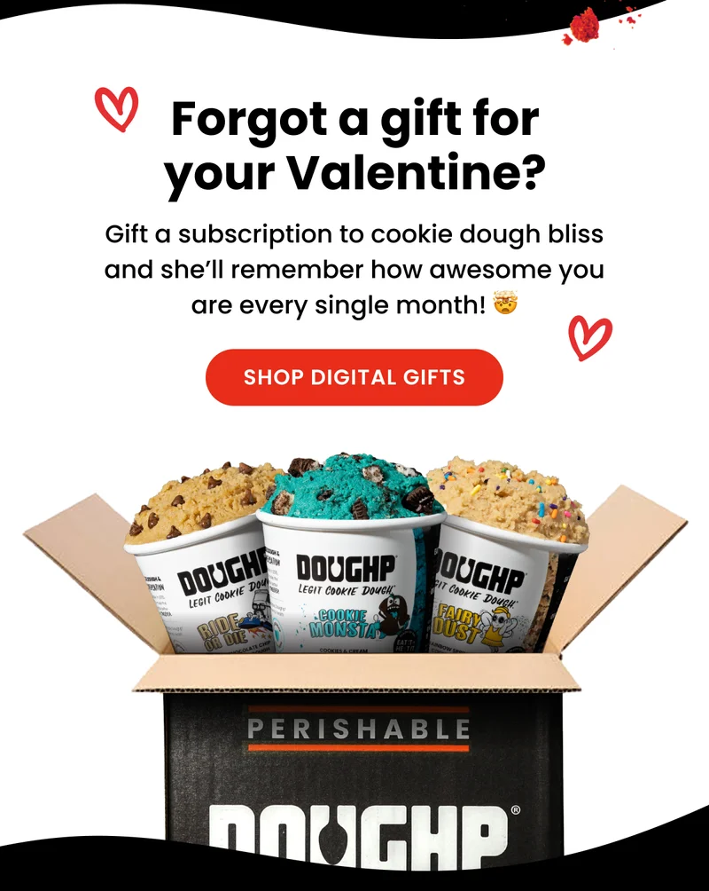 edible cookie dough for valentines day gifts
