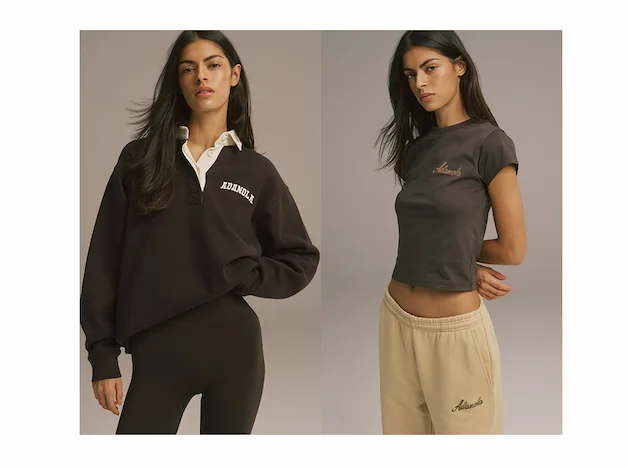 Varsity Rugby Top & Signature Baby Tee - Coffee Bean