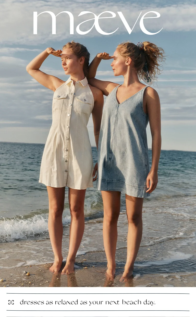 maeve dresses as relaxed as your next beach day.