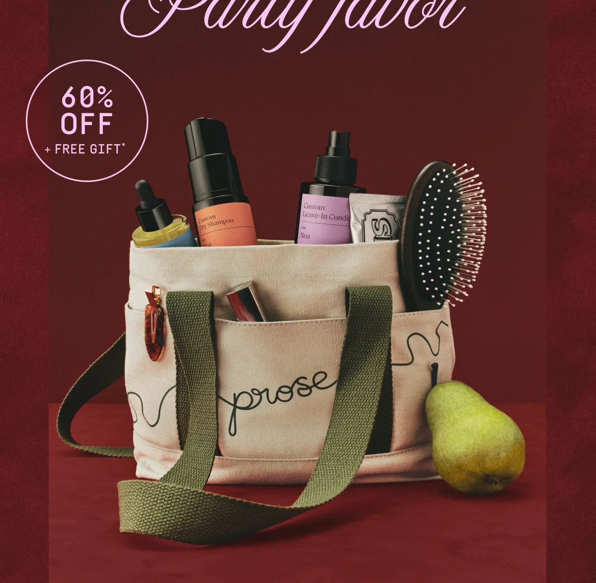 Don't forget your party favor