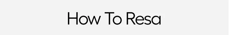 How To Resa