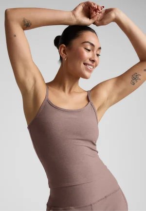 Spacedye Forever Tank in Rosey Taupe Heather