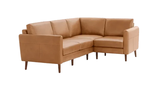 Arch Nomad Leather 4-Seat Corner Sectional