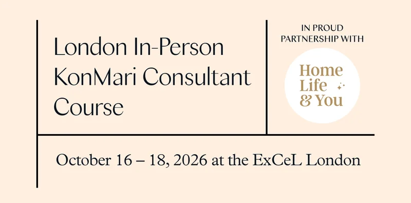 London In-Person KonMari Consultant Course (October 16-18, 2026 at the ExCeL London)