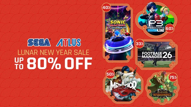 SEGA® ATLUS | LUNAR NEW YEAR SALE | UP TO 80% OFF