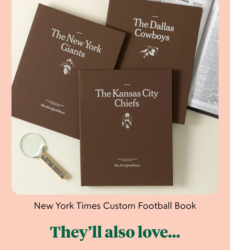 New York Times Custom Football Book