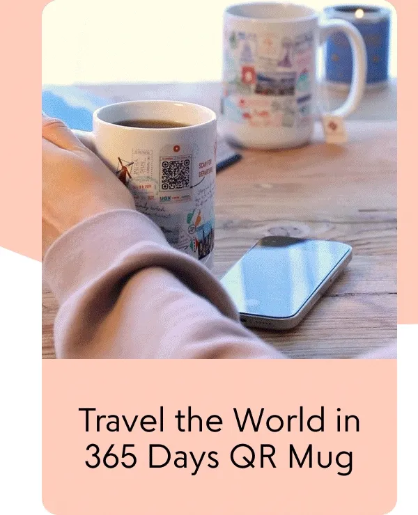 Travel the World in 365 Days QR Mug