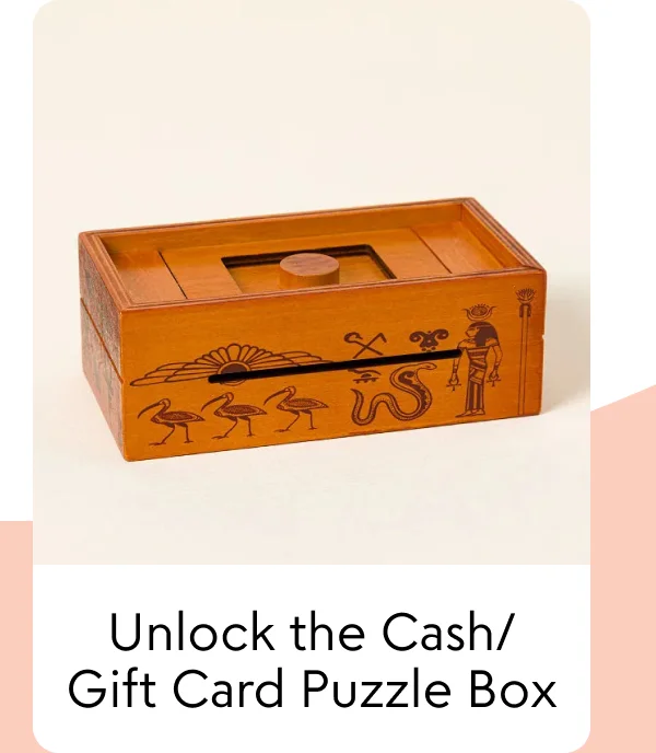 Unlock the Cash/Gift Card Puzzle Box