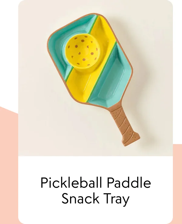Pickleball Paddle Snack Tray