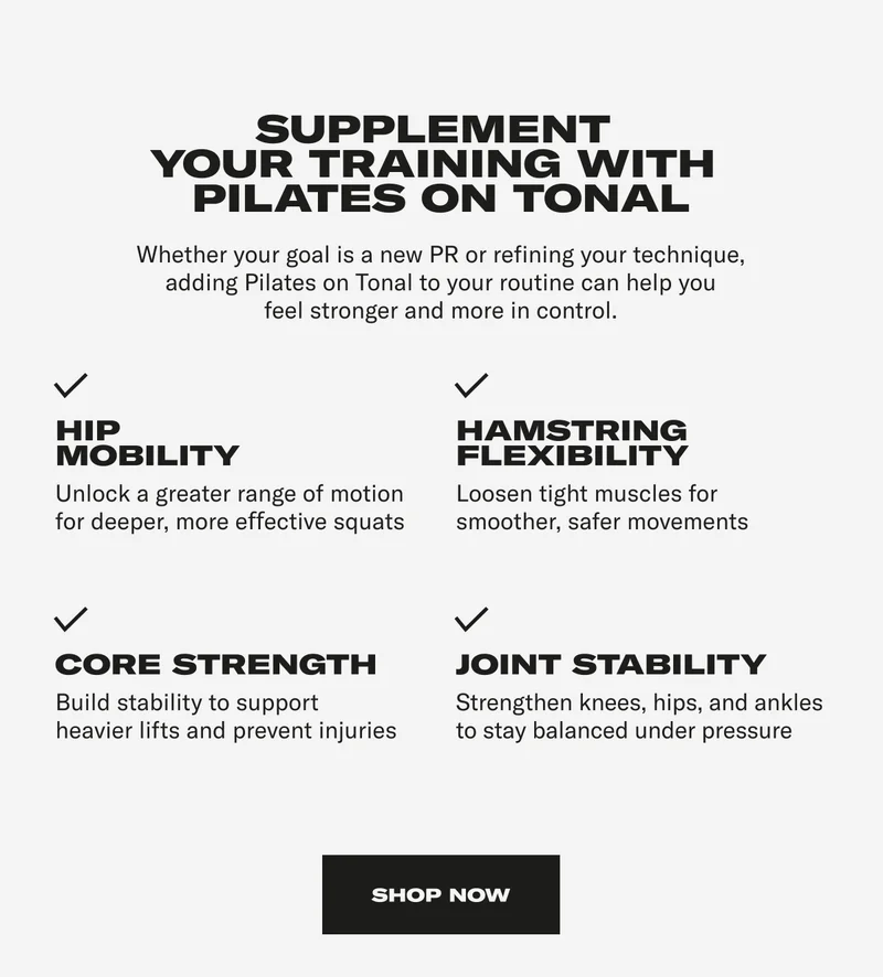Supplement Your Training With Pilates On Tonal