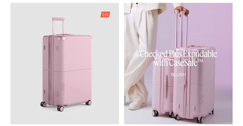 Checked Plus Expandable with CaseSafe Blush Pink