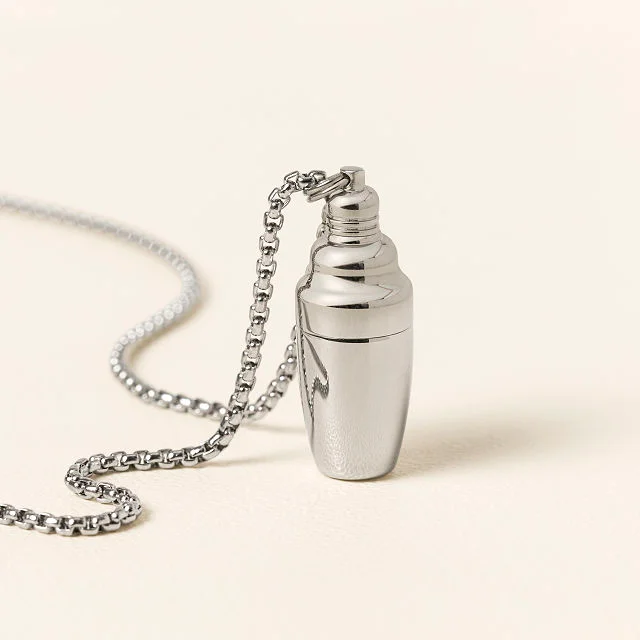 Tiny Cocktail Shaker Necklace