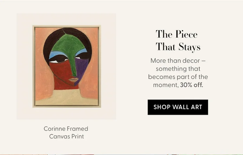 Corinne Framed Canvas Print