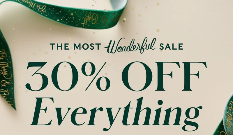 Shop 30% Off Everything